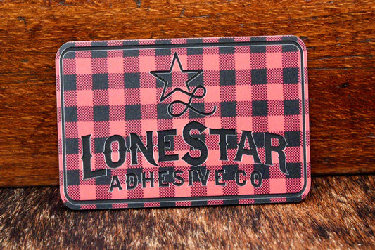 UV Printed Premium Leatherette® Sheets (12x24) - Buffalo Plaid - LoneStar Adhesive