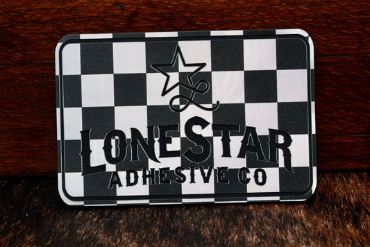 UV Printed Premium Leatherette® Sheets (12x24) - Checkmate - LoneStar Adhesive