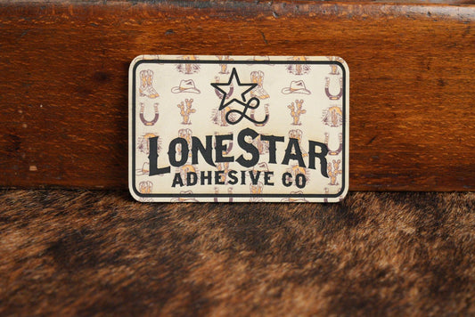 UV Printed Premium Leatherette® Sheets (12x24) - Cowboy - LoneStar Adhesive