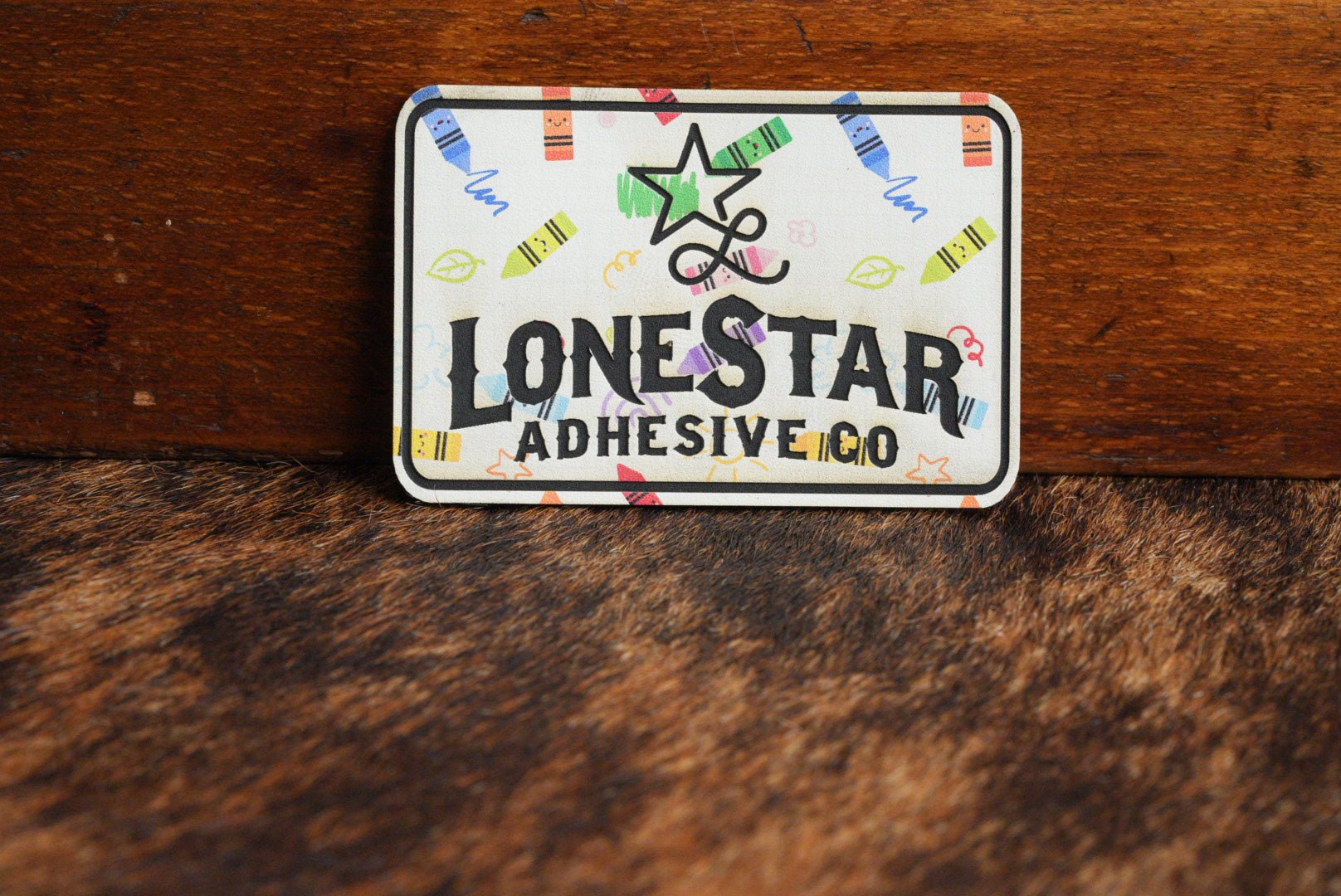 UV Printed Premium Leatherette® Sheets (12x24) - Crayon Craze - LoneStar Adhesive