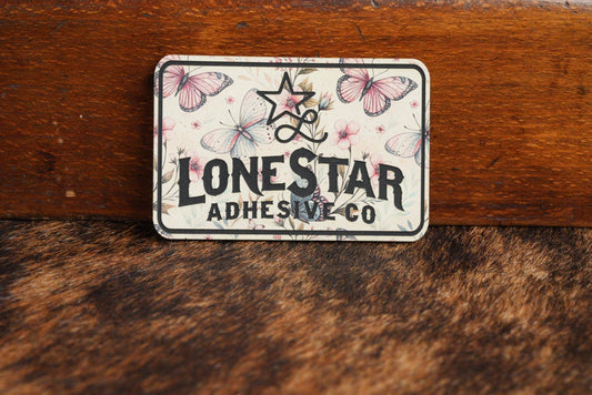 UV Printed Premium Leatherette® Sheets (12x24) - Floral Butterflies - LoneStar Adhesive