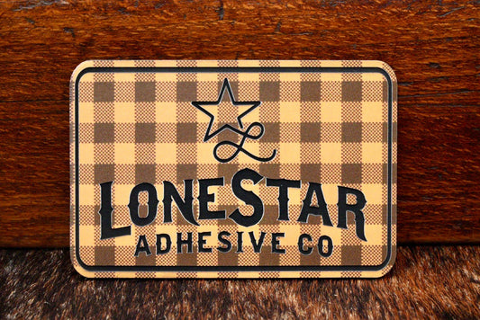 UV Printed Premium Leatherette® Sheets (12x24) - Harvest Autumn Plaid - LoneStar Adhesive