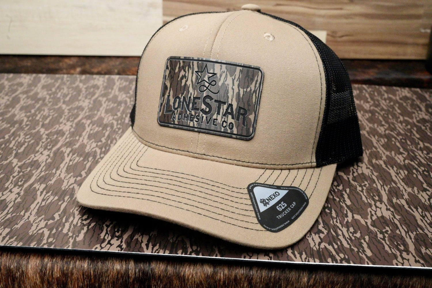 UV Printed Premium Leatherette® Sheets (12x24) - Mossy Oak® Bottomland® - LoneStar Adhesive