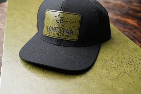 UV Printed Premium Leatherette™ Sheets (12x24) - Olive Topo - #LoneStar Adhesive#