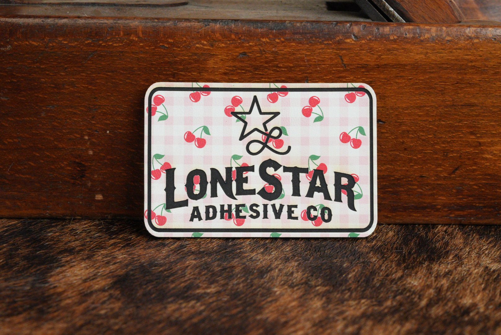 UV Printed Premium Leatherette® Sheets (12x24) - Pink Cherry Plaid - LoneStar Adhesive