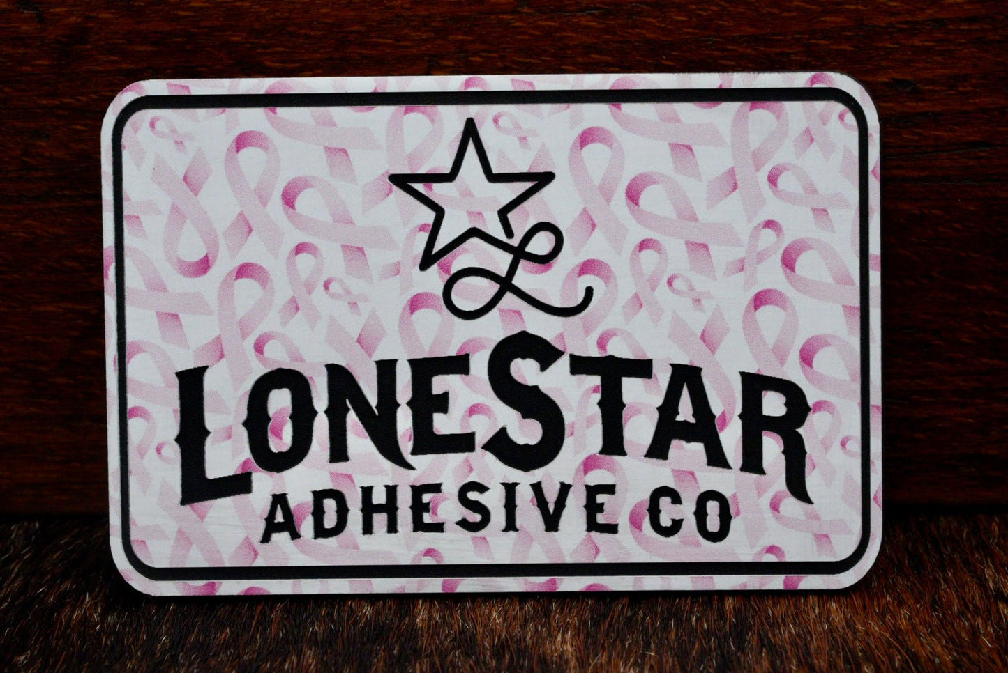 UV Printed Premium Leatherette® Sheets (12x24) - Pink Ribbon Rally - LoneStar Adhesive