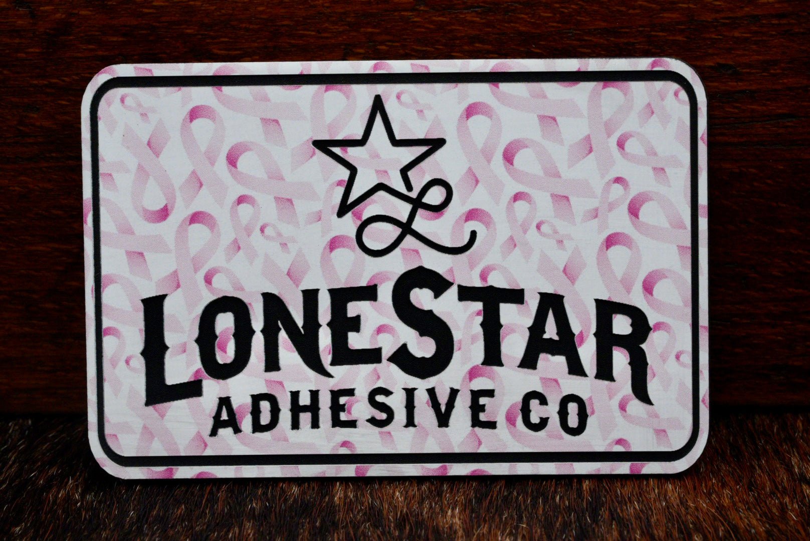 UV Printed Premium Leatherette® Sheets (12x24) - Pink Ribbon Rally - LoneStar Adhesive