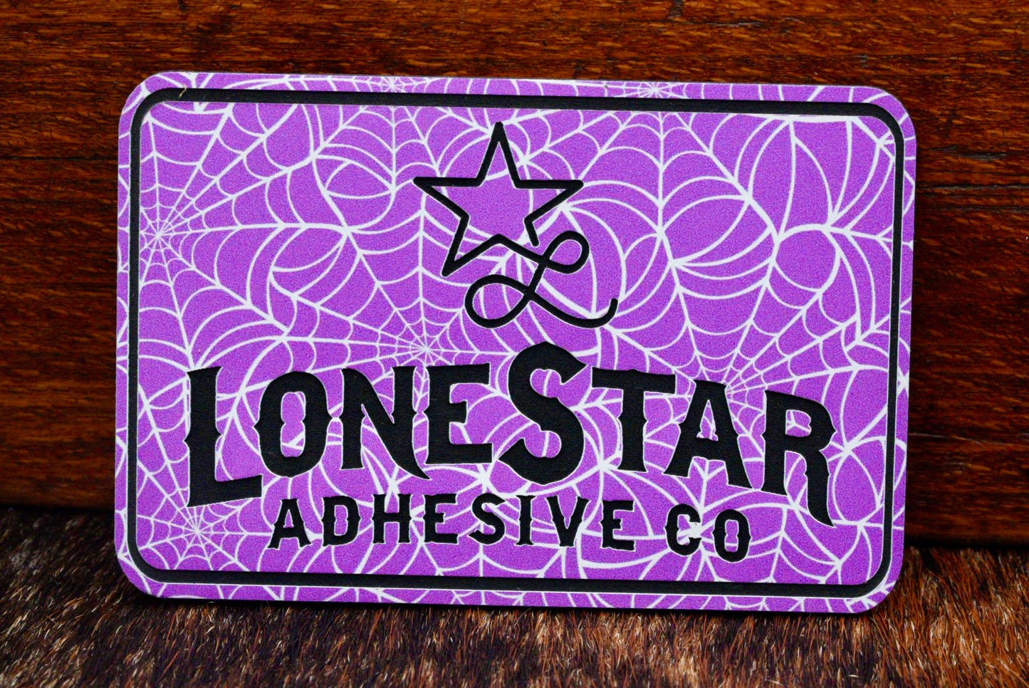 UV Printed Premium Leatherette® Sheets (12x24) - Purple Spider Web - LoneStar Adhesive