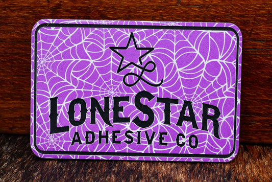 UV Printed Premium Leatherette® Sheets (12x24) - Purple Spider Web - LoneStar Adhesive