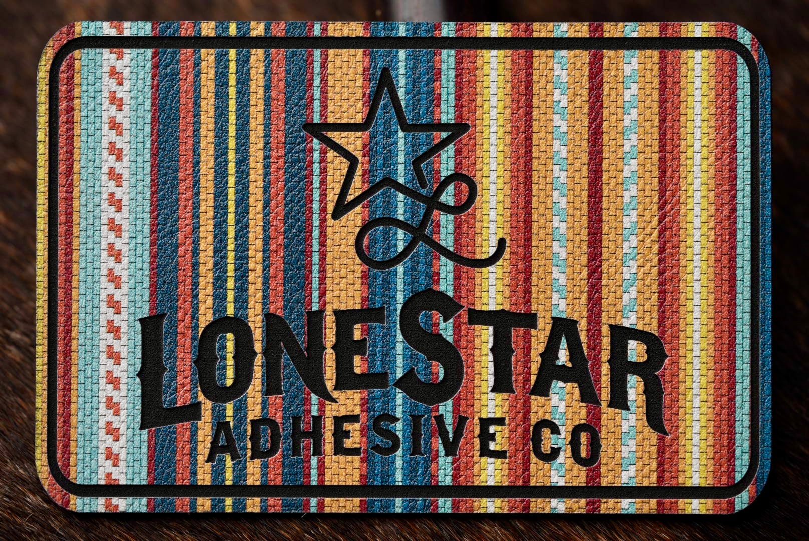 UV Printed Premium Leatherette™ Sheets (12x24) - Serape - #LoneStar Adhesive#