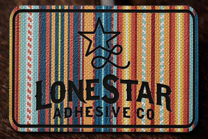 UV Printed Premium Leatherette™ Sheets (12x24) - Serape - #LoneStar Adhesive#