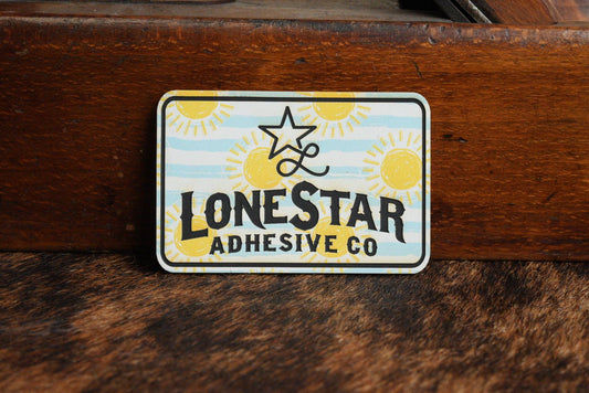 UV Printed Premium Leatherette® Sheets (12x24) - Sunshine Stripes - LoneStar Adhesive