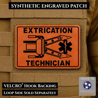 Vehicle Extrication Technician - Jaws of Life Patch - Morale Patch | Made in USA | VELCRO® Brand Hook Backing