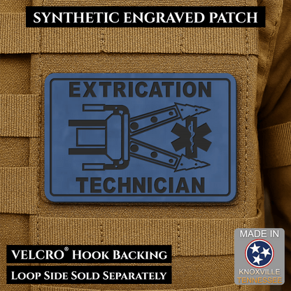 Vehicle Extrication Technician - Jaws of Life Patch - Morale Patch, 2x3" | Made in USA | VELCRO® Brand Hook Backing - LoneStar Adhesive