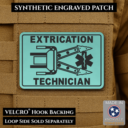 Vehicle Extrication Technician - Jaws of Life Patch - Morale Patch, 2x3" | Made in USA | VELCRO® Brand Hook Backing - LoneStar Adhesive