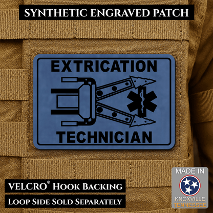 Vehicle Extrication Technician - Jaws of Life Patch - Morale Patch | Made in USA | VELCRO® Brand Hook Backing - LoneStar Adhesive