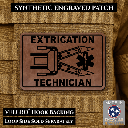 Vehicle Extrication Technician - Jaws of Life Patch - Morale Patch | Made in USA | VELCRO® Brand Hook Backing - LoneStar Adhesive