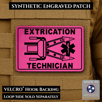 Vehicle Extrication Technician - Jaws of Life Patch - Morale Patch | Made in USA | VELCRO® Brand Hook Backing - LoneStar Adhesive