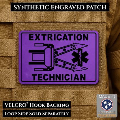 Vehicle Extrication Technician - Jaws of Life Patch - Morale Patch | Made in USA | VELCRO® Brand Hook Backing - LoneStar Adhesive