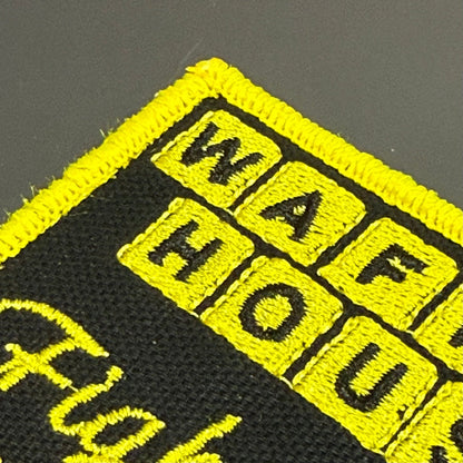 Waffle House Fight Club Funny Morale Patch, 2x3" | Made in USA | VELCRO® Brand Hook Backing - LoneStar Adhesive