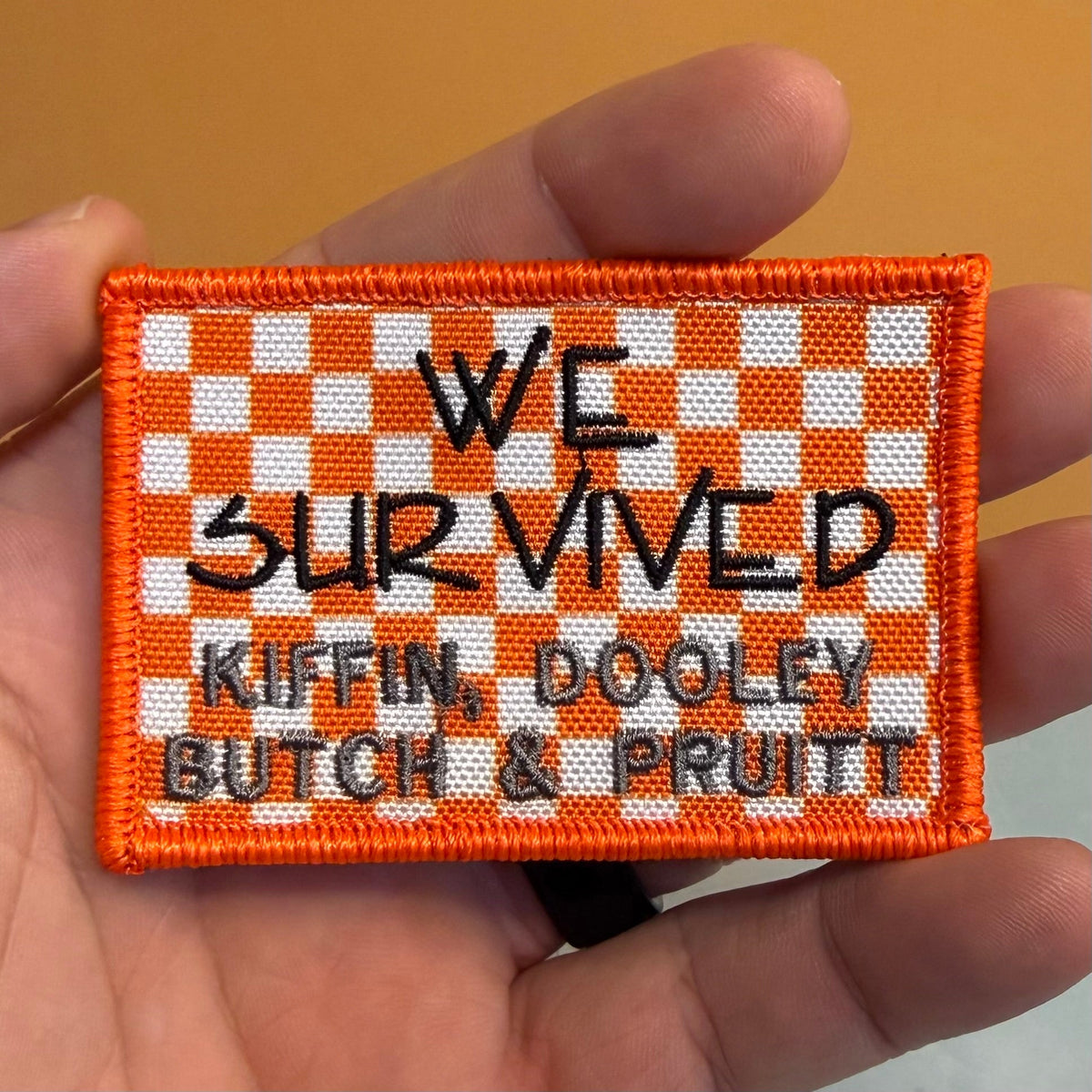 We Survived, Tennessee Football Funny Morale Patch, 2x3" | Made in USA | VELCRO® Brand Hook Backing - #LoneStar Adhesive#