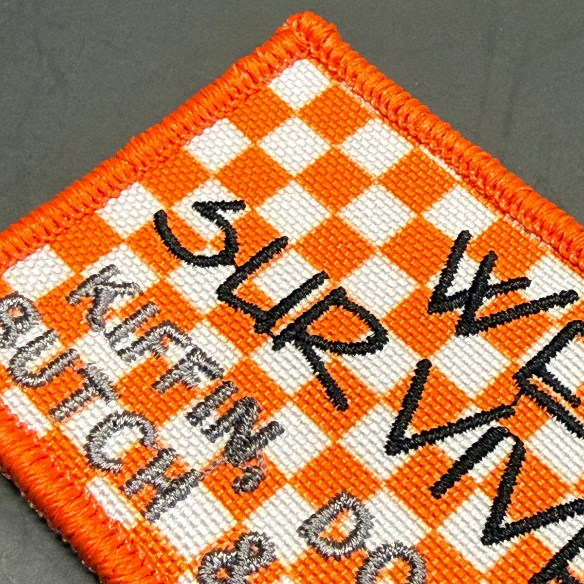 We Survived, Tennessee Football Funny Morale Patch, 2x3" | Made in USA | VELCRO® Brand Hook Backing - #LoneStar Adhesive#