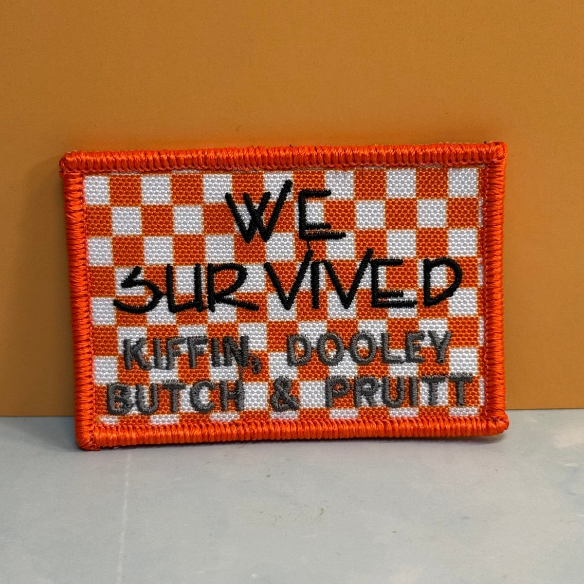 We Survived, Tennessee Football Funny Morale Patch, 2x3" | Made in USA | VELCRO® Brand Hook Backing - #LoneStar Adhesive#