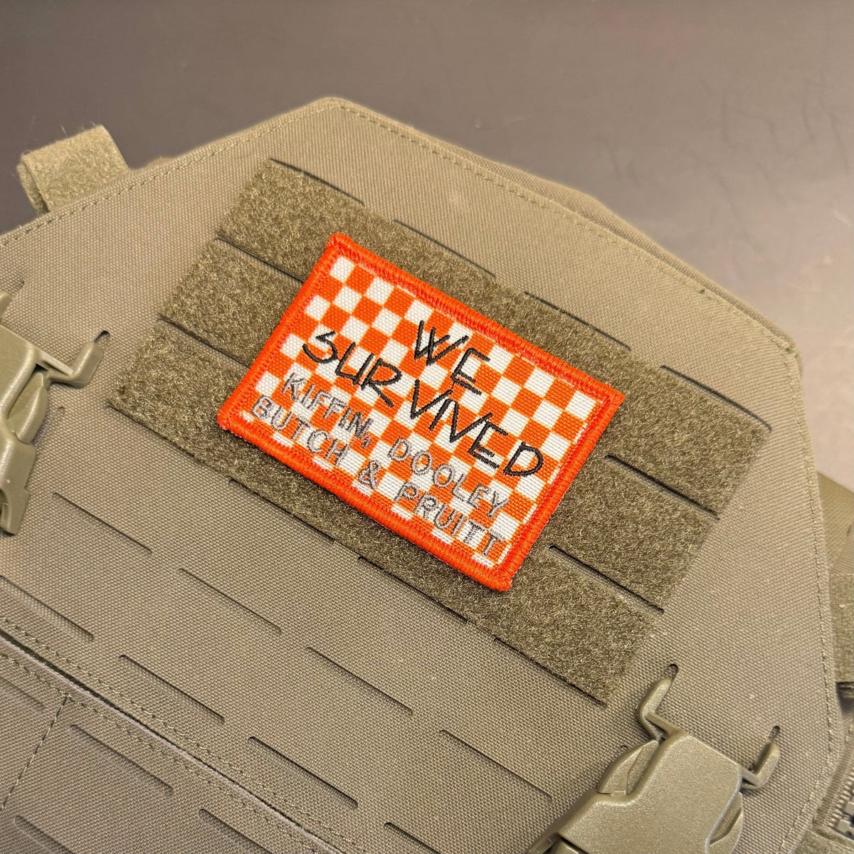 We Survived, Tennessee Football Funny Morale Patch, 2x3" | Made in USA | VELCRO® Brand Hook Backing - #LoneStar Adhesive#