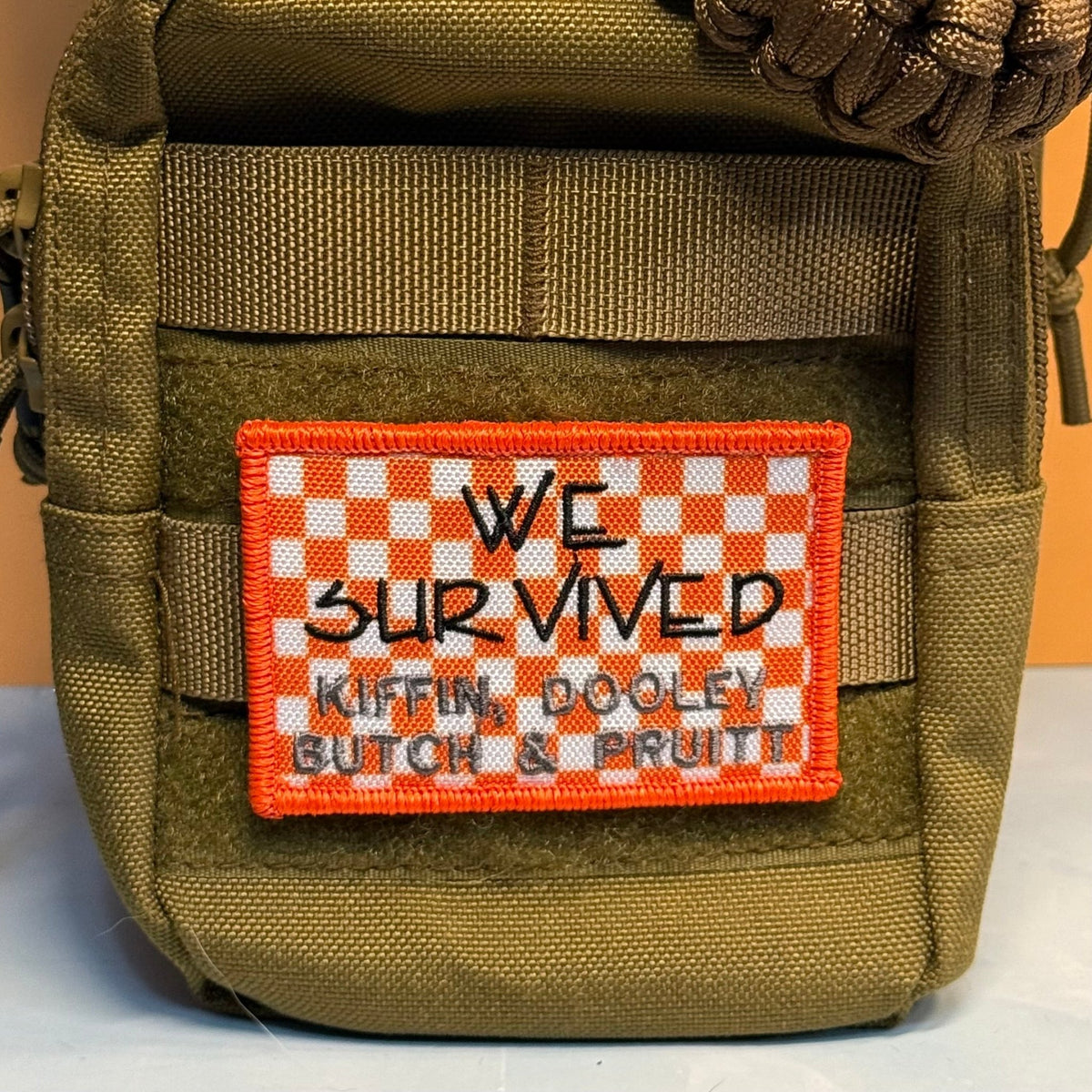 We Survived, Tennessee Football Funny Morale Patch, 2x3" | Made in USA | VELCRO® Brand Hook Backing - #LoneStar Adhesive#