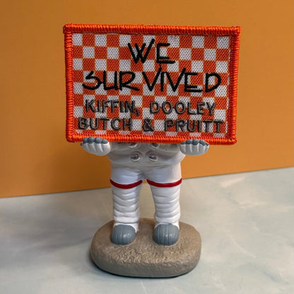 We Survived, Tennessee Football Funny Morale Patch, 2x3" | Made in USA | VELCRO® Brand Hook Backing - #LoneStar Adhesive#