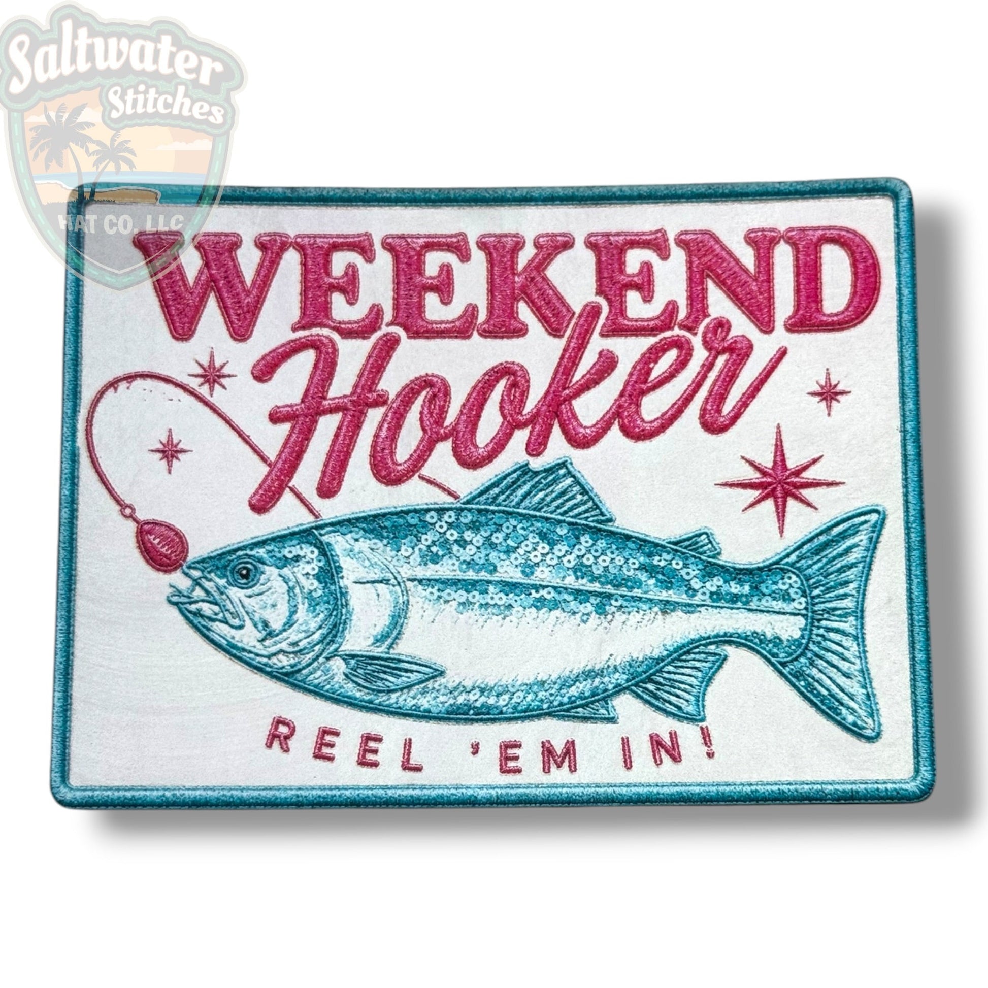 Weekend Hooker UV Printed Embroidery Look Patch - LoneStar Adhesive