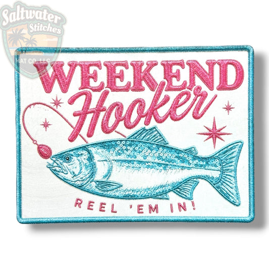 Weekend Hooker UV Printed Embroidery Look Patch - LoneStar Adhesive