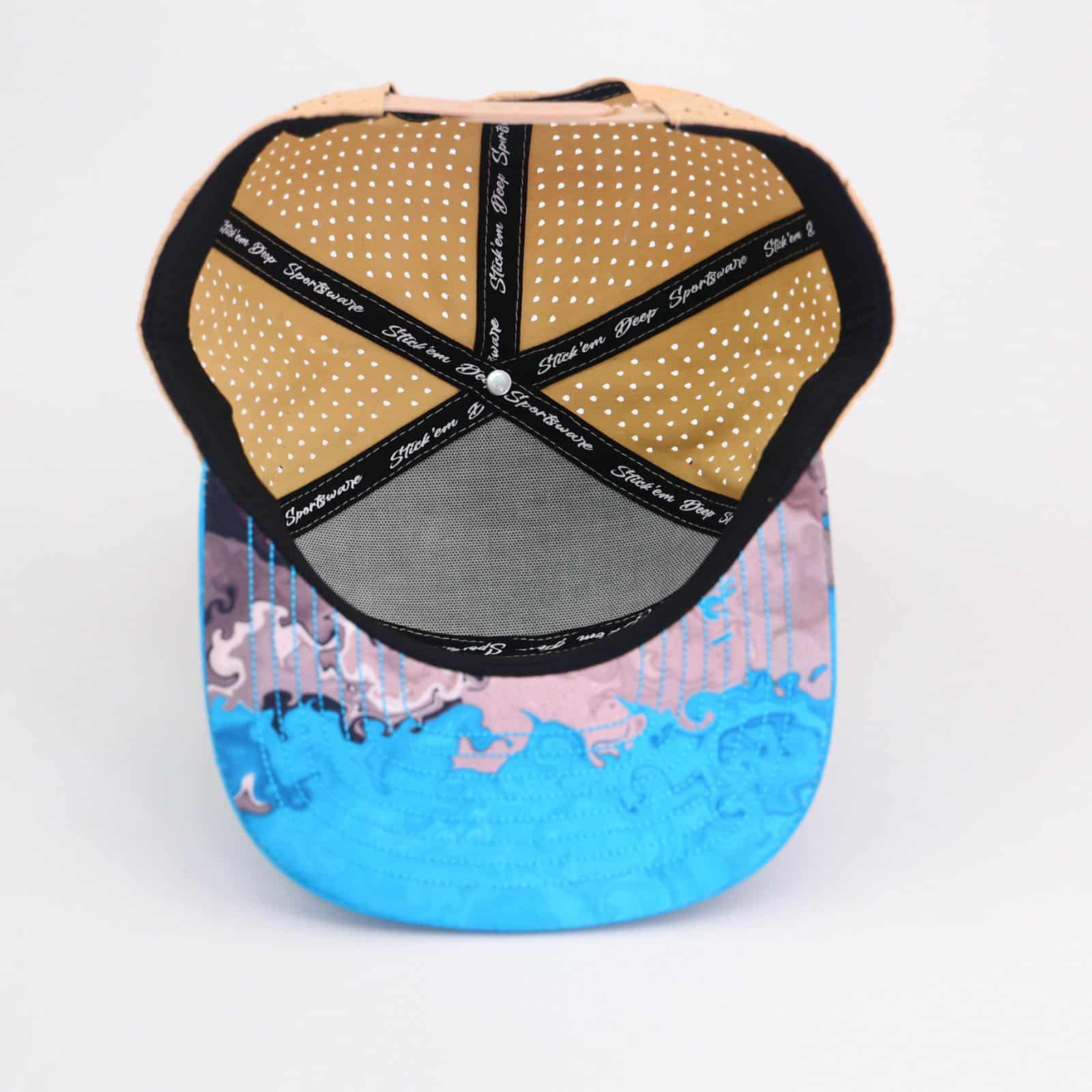 white front blue bill with brown back - LoneStar Adhesive