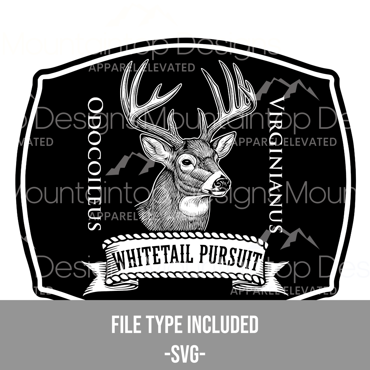 Whitetail Pursuit SVG - LoneStar Adhesive