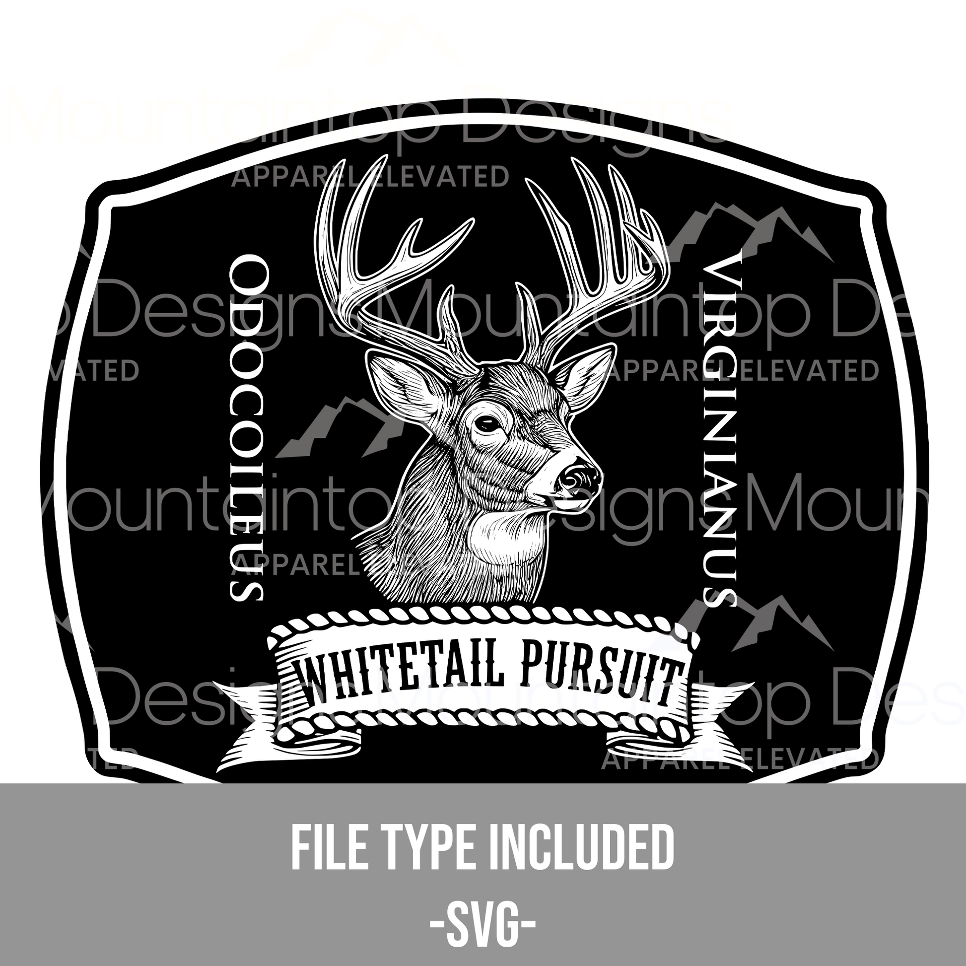Whitetail Pursuit SVG - LoneStar Adhesive