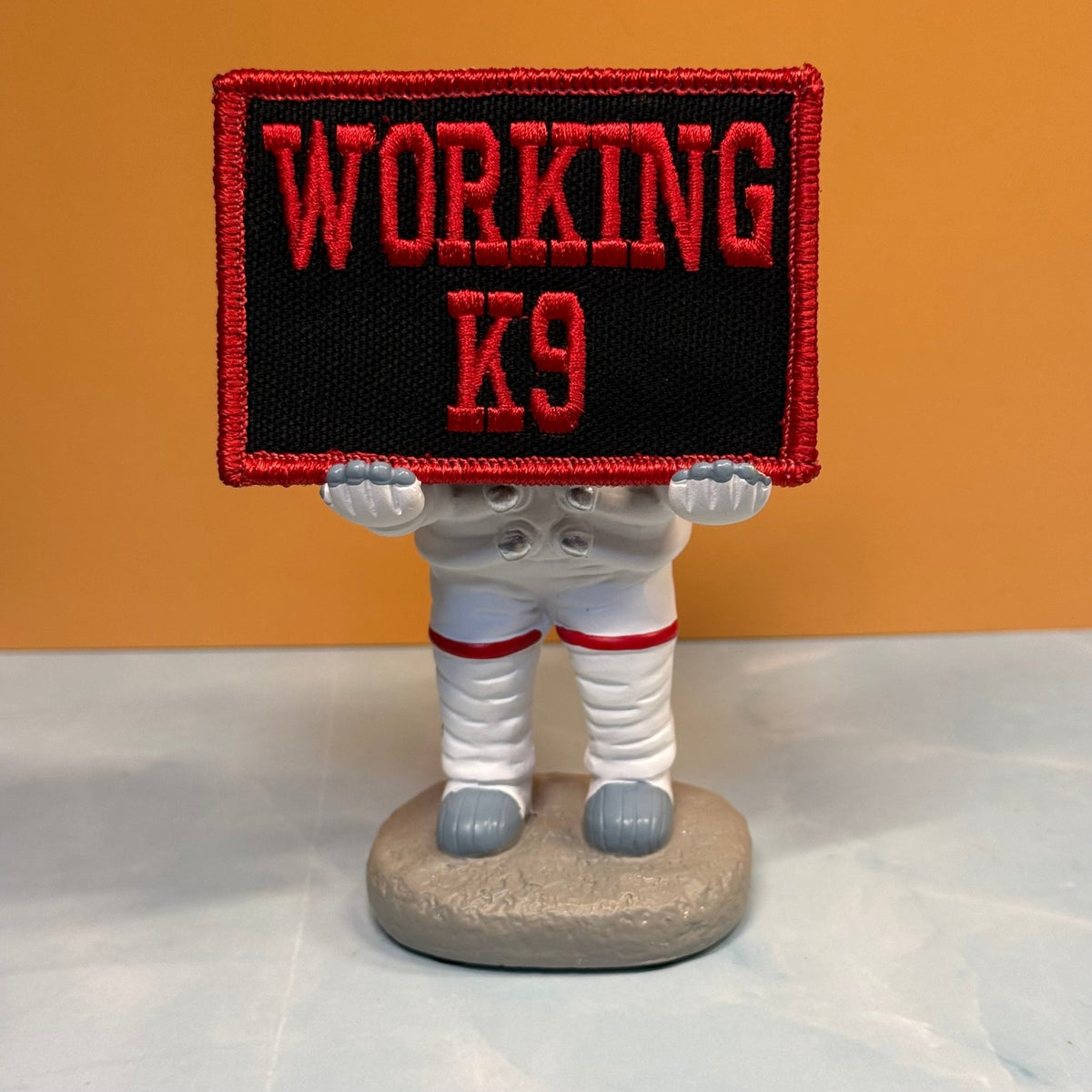 Working K9 Dog Embroidered ID Patch, 2x3" | VELCRO® Brand Hook Backing - #LoneStar Adhesive#