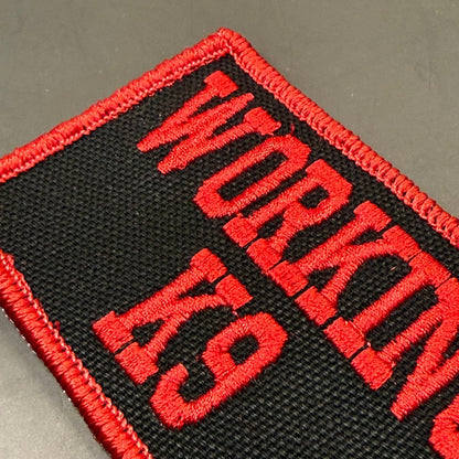 Working K9 Dog Embroidered ID Patch, 2x3" | VELCRO® Brand Hook Backing - #LoneStar Adhesive#
