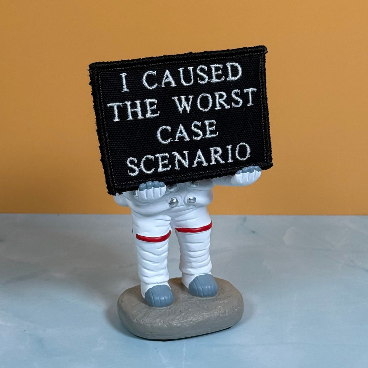 Worst Case Scenario Funny Morale Patch, 2x3" | Made in USA | VELCRO® Brand Hook Backing - #LoneStar Adhesive#