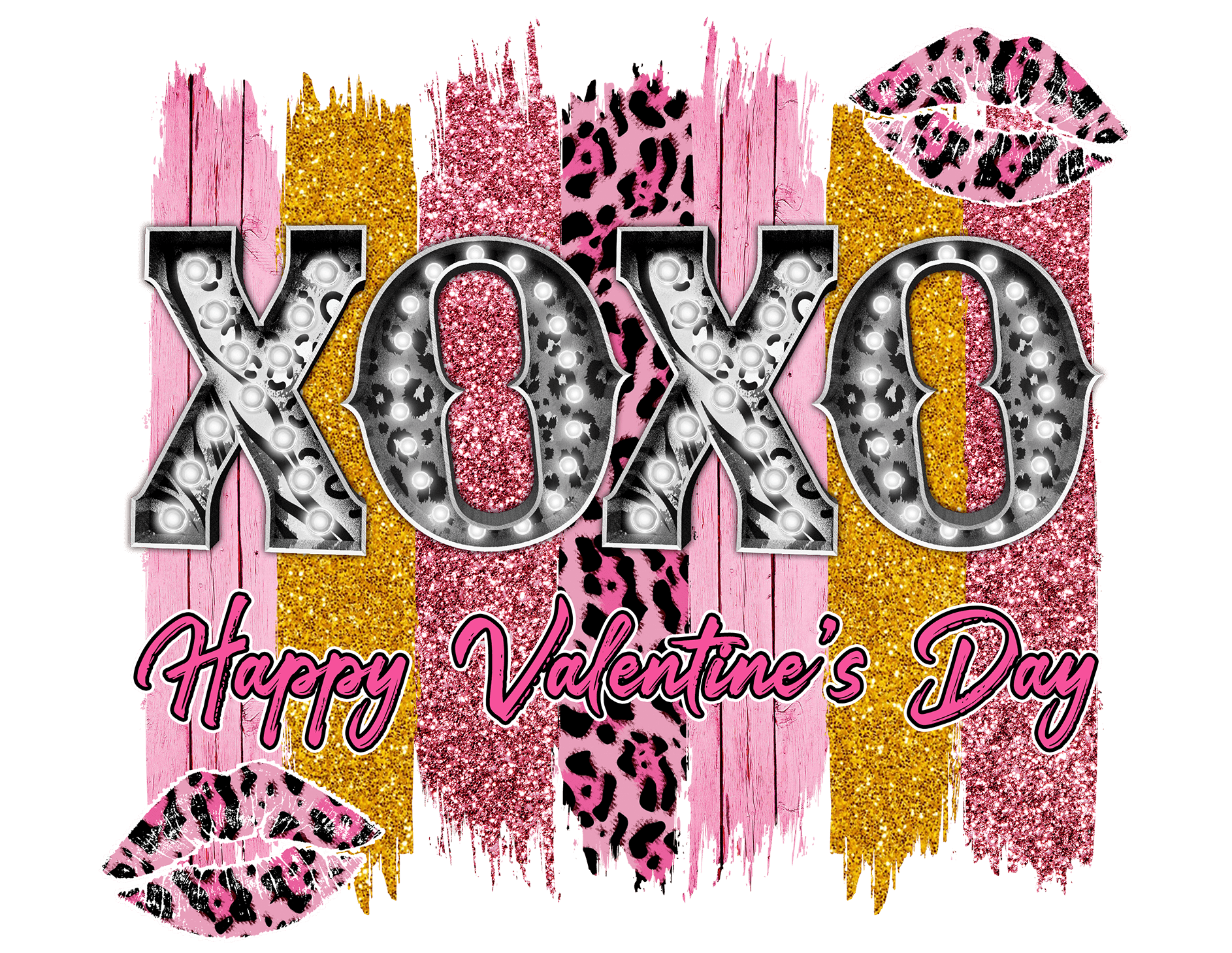 "XOXO 3" DTF TRANSFER - #LoneStar Adhesive#