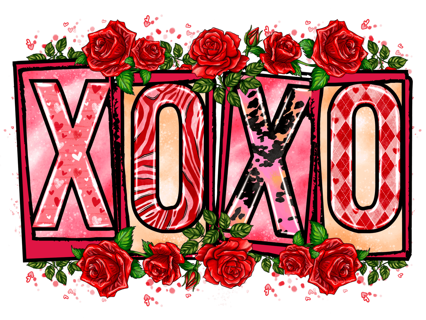 "XOXO 5" DTF TRANSFER - #LoneStar Adhesive#